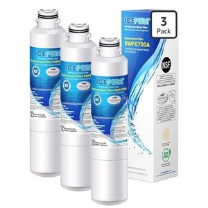 IcePure RWF0700A 3 PACK Replacement Water Filters for Samsung New Sealed